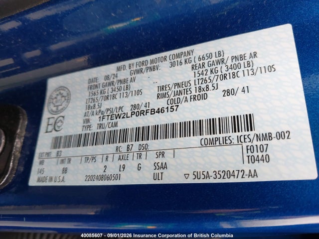 1FTEW2LP0RFB46157 Ford F150