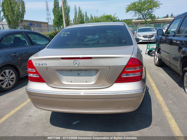 2002 Mercedes-benz C 240 მანქანა იყიდება აუქციონზე, vin: WDBRF61J22F273651, აუქციონის ნომერი: 40077546