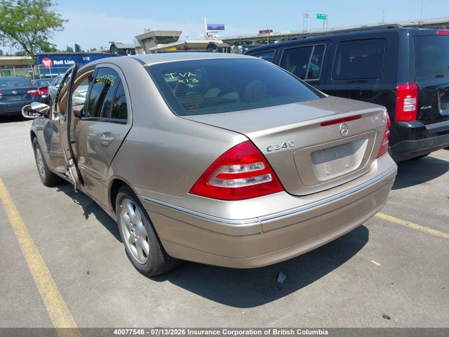2002 Mercedes-benz C 240 მანქანა იყიდება აუქციონზე, vin: WDBRF61J22F273651, აუქციონის ნომერი: 40077546