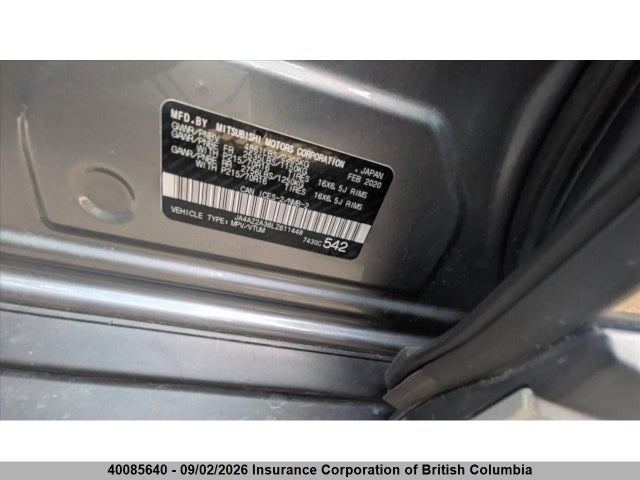 Mitsubishi Outlander Es 2020 JA4AZ2A36LZ611448 Image 13