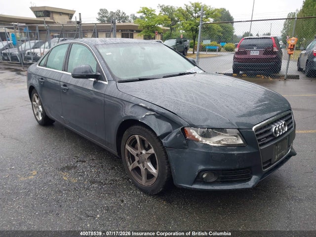 40078539 :رقم المزاد ، WAULF68K89N027562 vin ، 2009 Audi A4 2.0t Quattro مزاد بيع