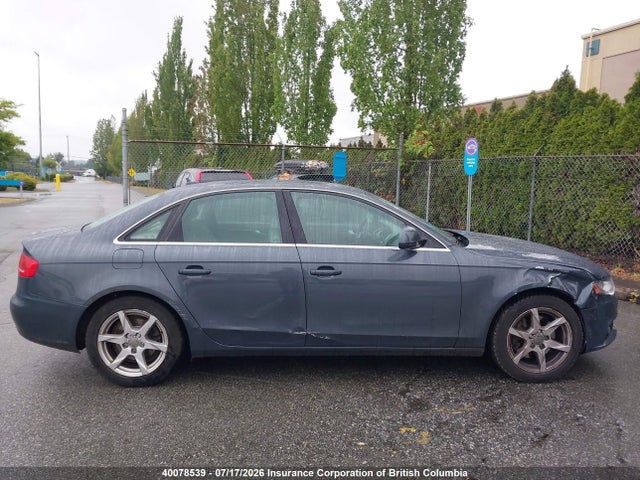 40078539 :رقم المزاد ، WAULF68K89N027562 vin ، 2009 Audi A4 2.0t Quattro مزاد بيع