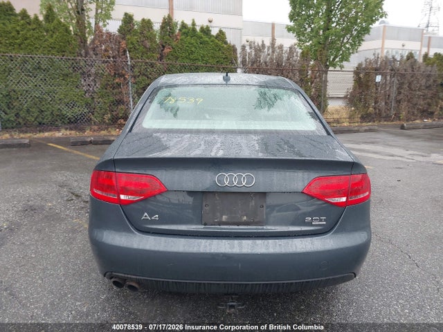 40078539 :رقم المزاد ، WAULF68K89N027562 vin ، 2009 Audi A4 2.0t Quattro مزاد بيع