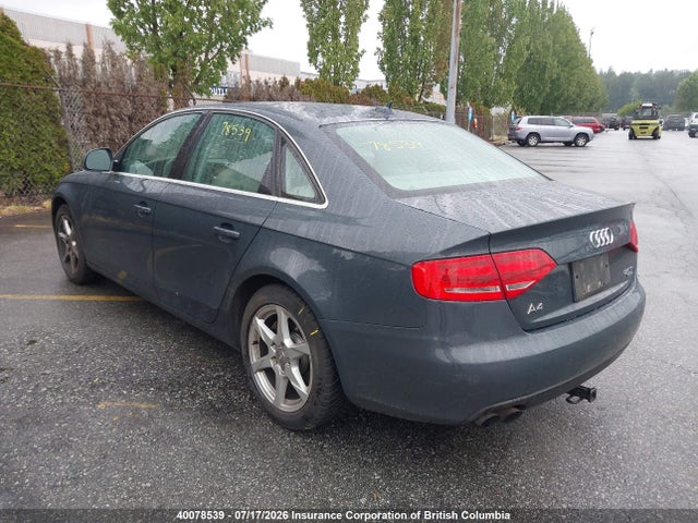 40078539 :رقم المزاد ، WAULF68K89N027562 vin ، 2009 Audi A4 2.0t Quattro مزاد بيع