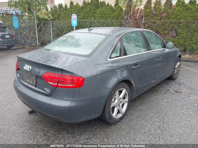 40078539 :رقم المزاد ، WAULF68K89N027562 vin ، 2009 Audi A4 2.0t Quattro مزاد بيع