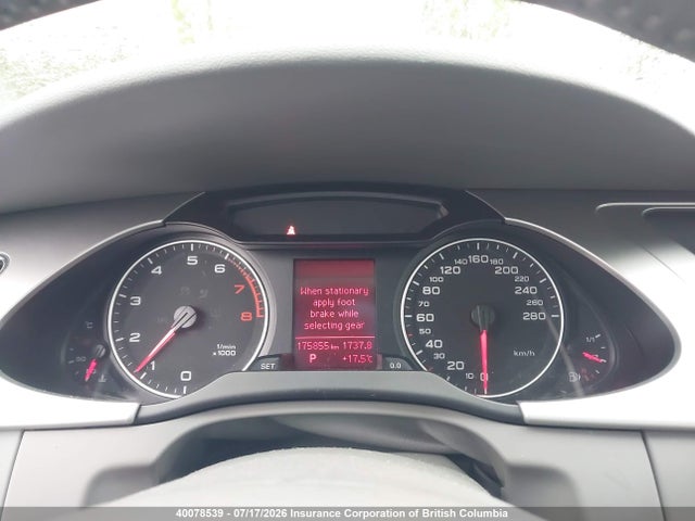 40078539 :رقم المزاد ، WAULF68K89N027562 vin ، 2009 Audi A4 2.0t Quattro مزاد بيع