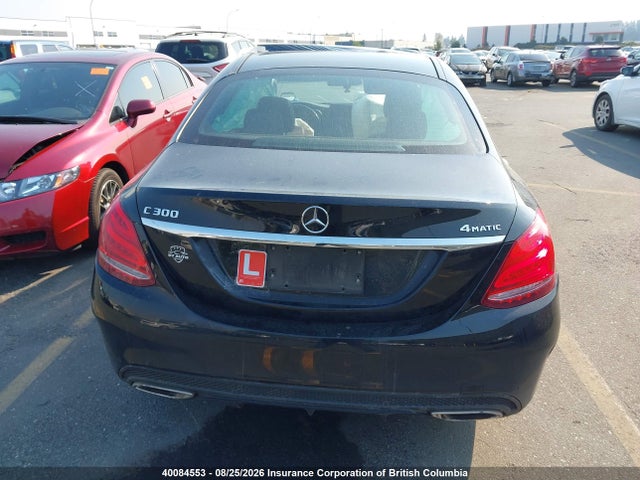Продаж на аукціоні авто 2017 Mercedes-benz C 300 4matic, vin: 55SWF4KB3HU207363, номер лоту: 40084553