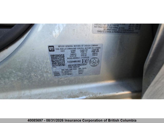 2GC4YVEY2N1218197 Chevrolet Silverado 3500hd High Country