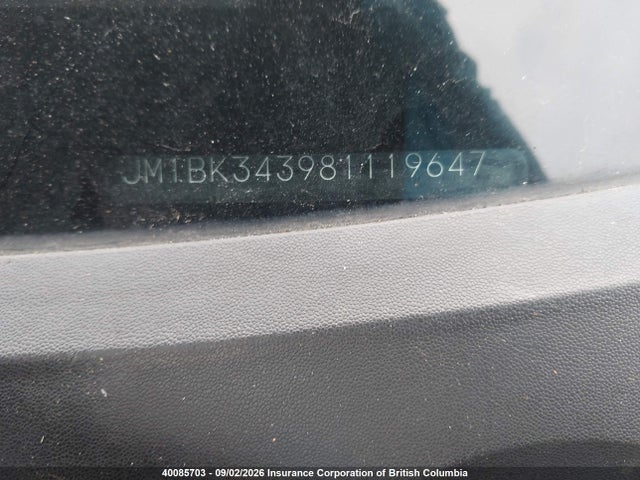 Продажа на аукционе авто 2008 Mazda Mazda3 Gs/gt, vin: JM1BK343981119647, номер лота: 40085703