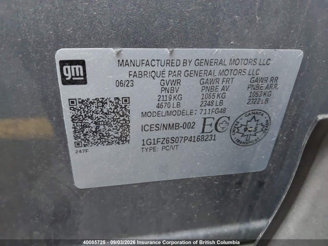 Chevrolet Bolt Euv Premier 2023 1G1FZ6S07P4168231 Image 9