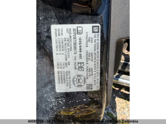 Aukcja sprzedaży 2013 Gmc Sierra K1500 Sle, vin: 3GTP2VE77DG365174, numer aukcji: 40085726