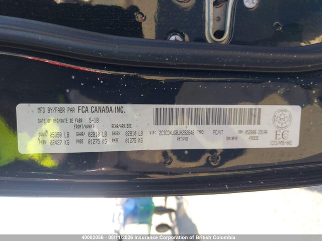 Dodge CHARGER GT 2018 2C3CDXJG8JH292648 Image 9