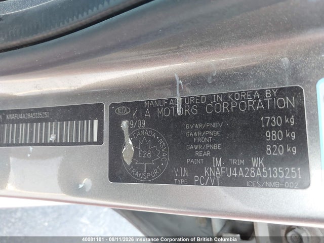 Продаж на аукціоні авто 2010 Kia Forte Ex, vin: KNAFU4A28A5135251, номер лоту: 40081101