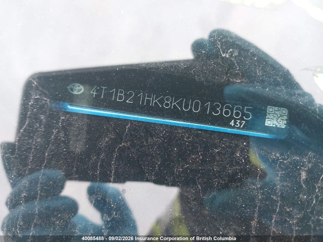 4T1B21HK8KU013665 Toyota Camry Hybrid/le/xle/se
