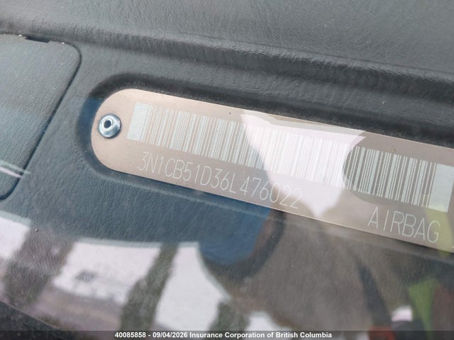 Продаж на аукціоні авто 2006 Nissan Sentra 1.8/1.8s, vin: 3N1CB51D36L476022, номер лоту: 40085858