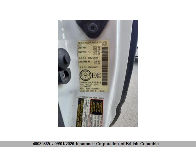 1N6BD0CTXFN751845 Nissan Frontier S/sv