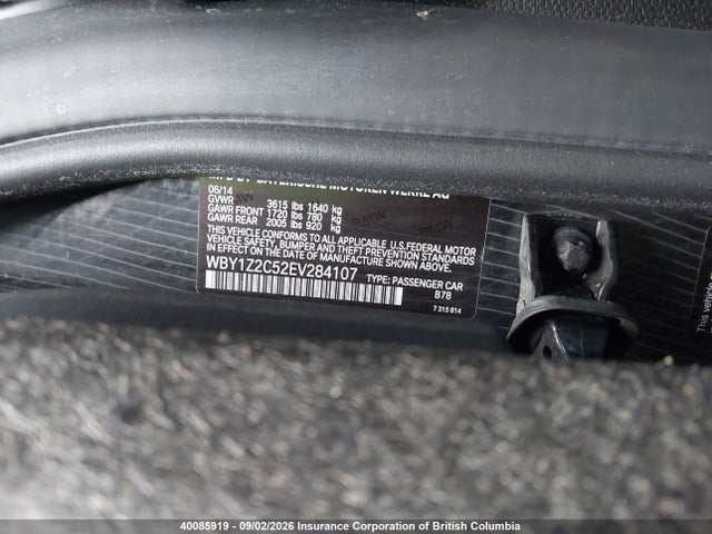 WBY1Z2C52EV284107 BMW I3
