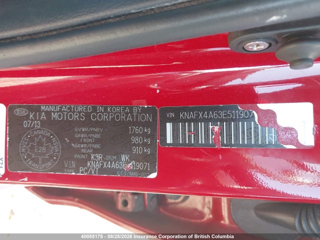 Aukcja sprzedaży 2014 Kia Forte Lx, vin: KNAFX4A63E5119071, numer aukcji: 40085175