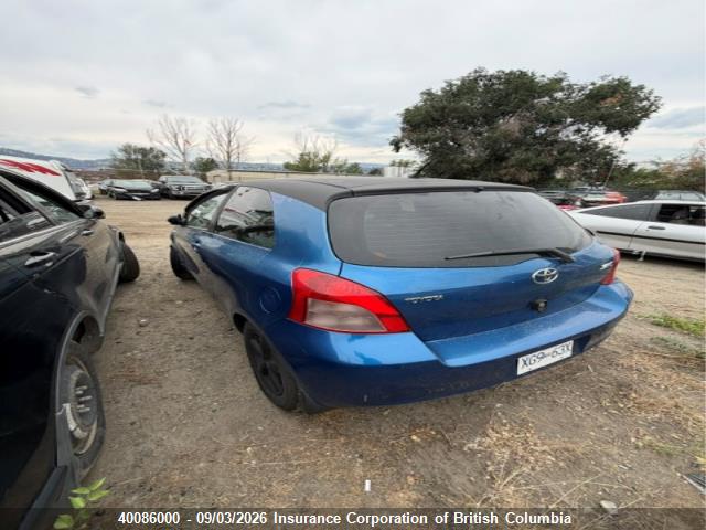 40086000 :رقم المزاد ، JTDJT923375112747 vin ، 2007 Toyota Yaris مزاد بيع