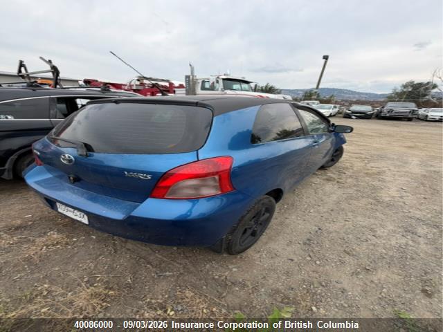 40086000 :رقم المزاد ، JTDJT923375112747 vin ، 2007 Toyota Yaris مزاد بيع