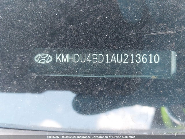 40086007 :رقم المزاد ، KMHDU4BD1AU213610 vin ، 2010 Hyundai Elantra Blue/gls/se مزاد بيع