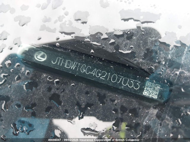 40086047 :رقم المزاد ، JTHBW1GG4G2107033 vin ، 2016 Lexus Es 300h 300h مزاد بيع