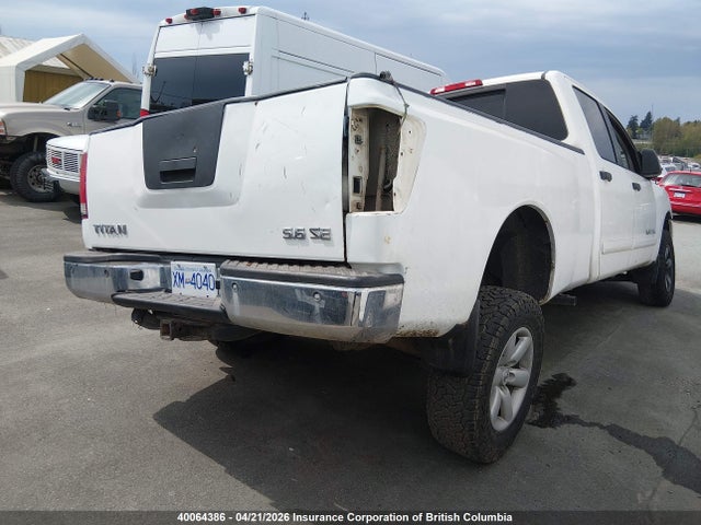2008 Nissan Titan Xe/se/le/pro-4x მანქანა იყიდება აუქციონზე, vin: 1N6AA07F08N318644, აუქციონის ნომერი: 40064386