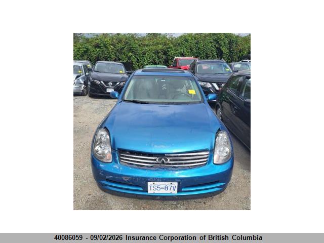 Aukcja sprzedaży 2003 Infiniti G35, vin: JNKCV51E03M305838, numer aukcji: 40086059