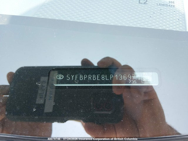 Toyota COROLLA LE 2020 5YFBPRBE8LP136971 Image 20