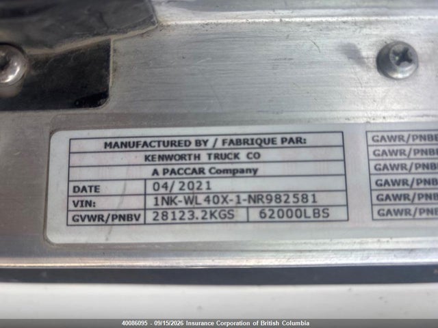Kenworth Construction W900 2022 1NKWL40X1NR982581 Image 16