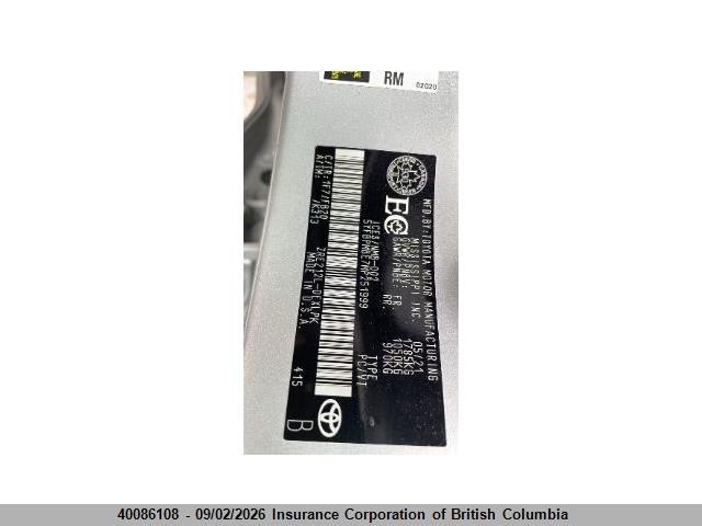 5YFBPMBE7MP251999 Toyota COROLLA LE