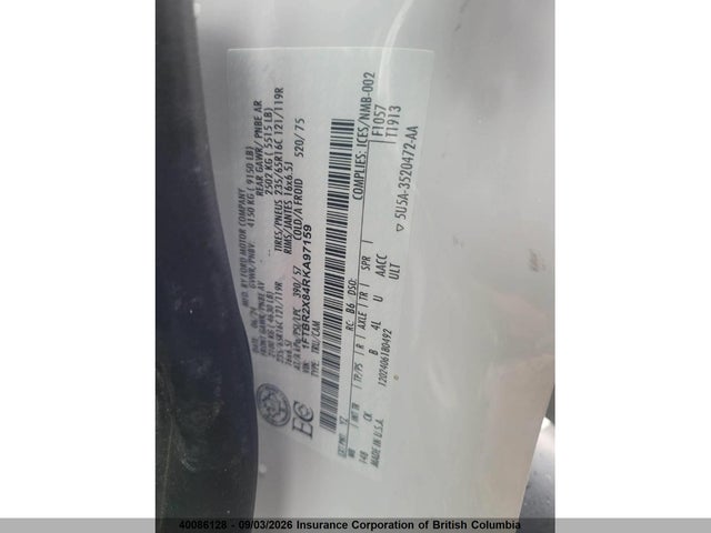 Ford Transit T-250 2024 1FTBR2X84RKA97159 Image 11
