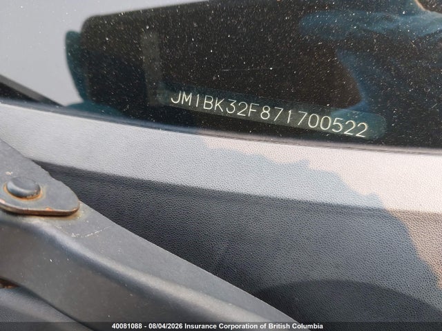 Продажа на аукционе авто 2007 Mazda 3 I, vin: JM1BK32F871700522, номер лота: 40081088