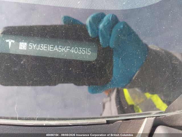 Продажа на аукционе авто 2019 Tesla Model 3, vin: 5YJ3E1EA5KF403515, номер лота: 40086154