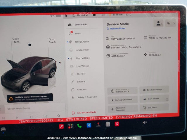 Tesla Model Y Long Range 2023 7SAYGDEE9PF602422 Image 7