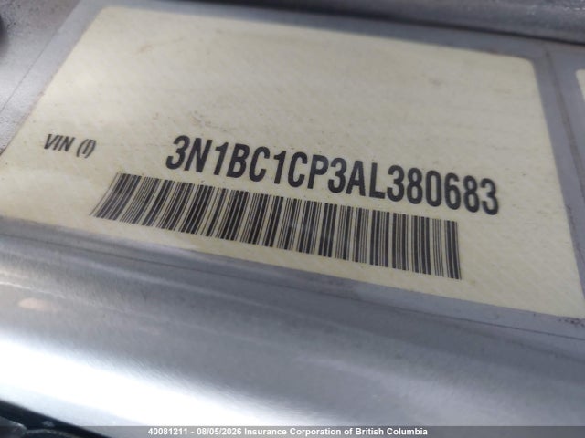 Продаж на аукціоні авто 2010 Nissan Versa S/sl, vin: 3N1BC1CP3AL380683, номер лоту: 40081211