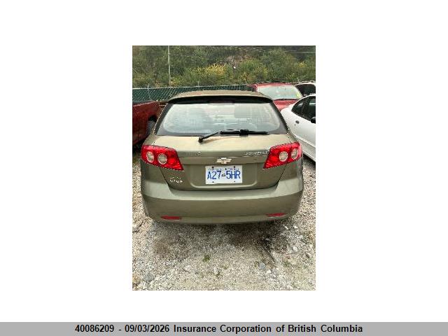 2005 Chevrolet Optra 5 Ls მანქანა იყიდება აუქციონზე, vin: KL1JK69Z35K082490, აუქციონის ნომერი: 40086209