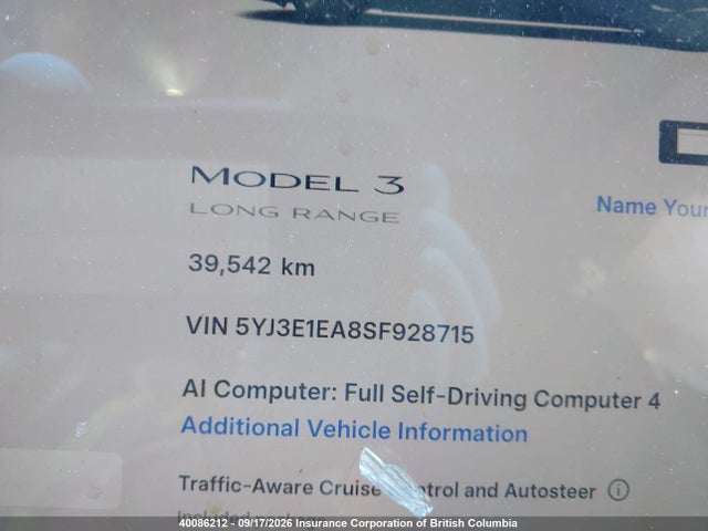 Tesla MODEL 3 2025 5YJ3E1EA8SF928715 Image 16