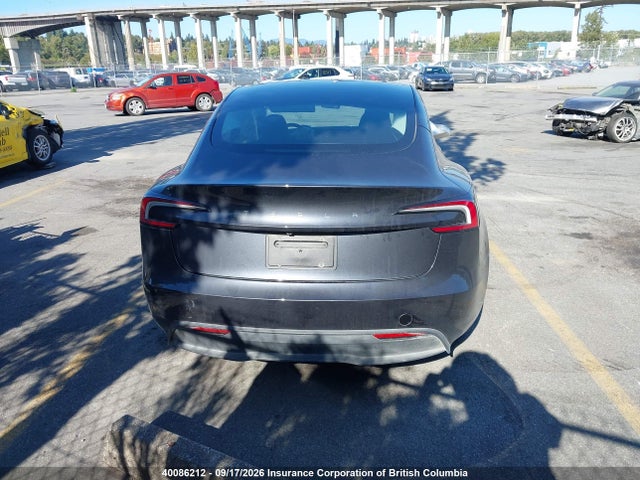 Auction sale of the 2025 Tesla Model 3, vin: 5YJ3E1EA8SF928715, lot number: 40086212