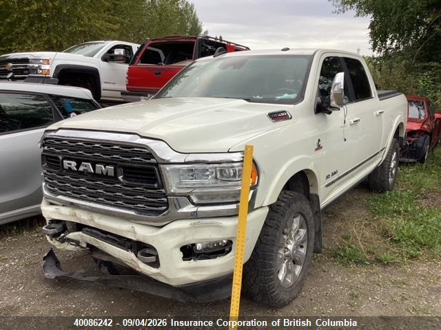 40086242 :رقم المزاد ، 3C63R3SL2LG201062 vin ، 2020 Ram 3500 Limited مزاد بيع