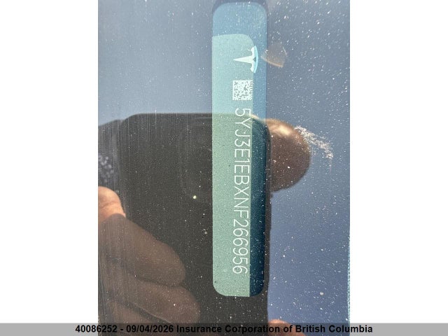 5YJ3E1EBXNF266956 Tesla MODEL 3