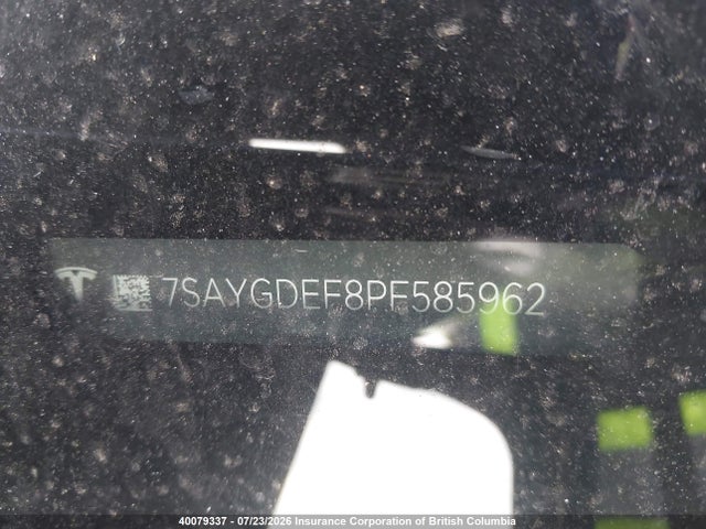 2023 Tesla Model Y მანქანა იყიდება აუქციონზე, vin: 7SAYGDEF8PF585962, აუქციონის ნომერი: 40079337