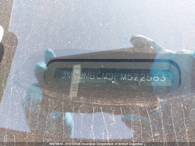 40078814 :رقم المزاد ، 3MVDMBCM9PM522583 vin ، 2023 Mazda Cx-30 Preferred مزاد بيع