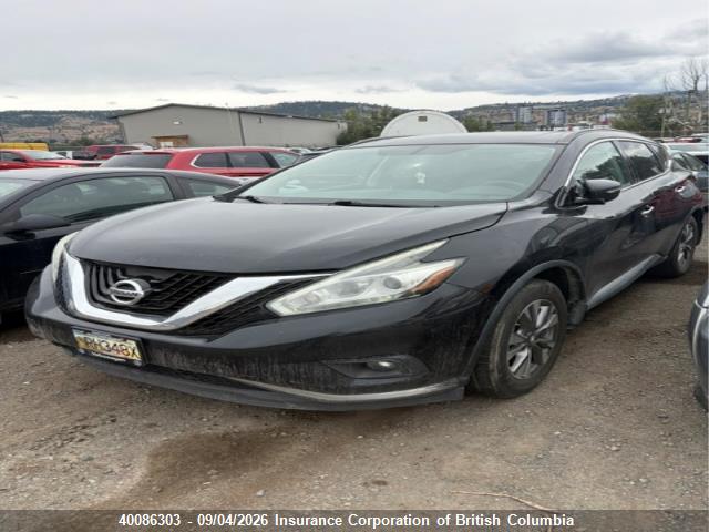 5N1AZ2MHXFN232764 Nissan Murano Platinum/sl/sv