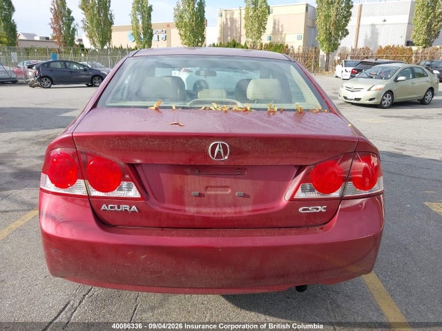 40086336 :رقم المزاد ، 2HHFD565X8H200516 vin ، 2008 Acura Csx مزاد بيع