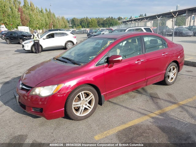 40086336 :رقم المزاد ، 2HHFD565X8H200516 vin ، 2008 Acura Csx مزاد بيع