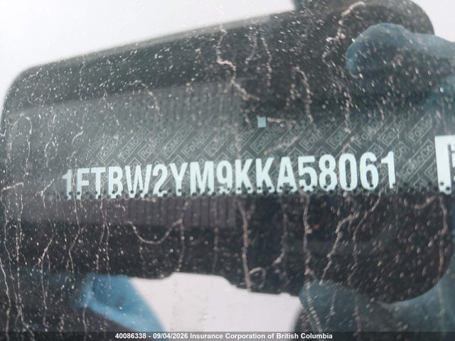 Продаж на аукціоні авто 2019 Ford Transit T-350, vin: 1FTBW2YM9KKA58061, номер лоту: 40086338