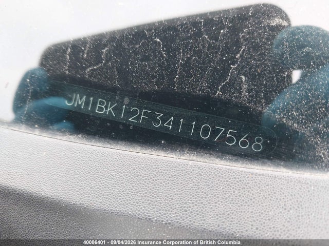 Aukcja sprzedaży 2004 Mazda Mazda3 Gs, vin: JM1BK12F341107568, numer aukcji: 40086401