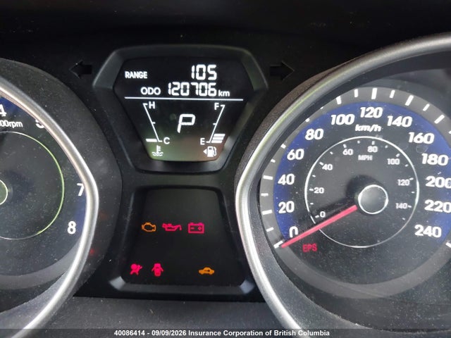 40086414 :رقم المزاد ، 5NPDH4AE6CH066541 vin ، 2012 Hyundai Elantra Gl مزاد بيع
