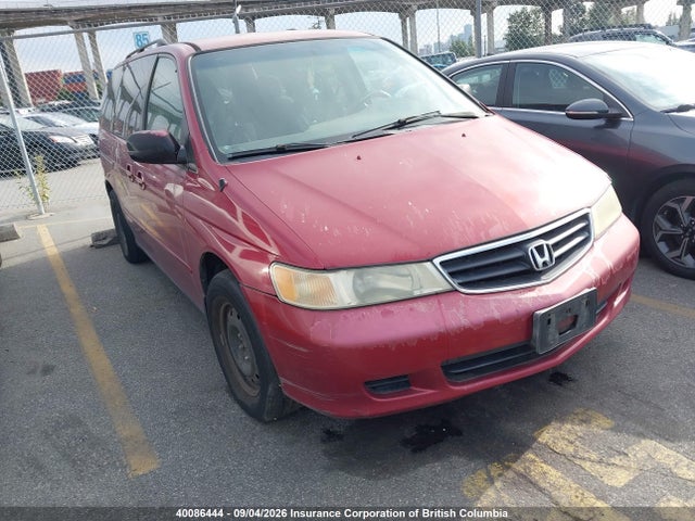 Продажа на аукционе авто 2002 Honda Odyssey Ex, vin: 2HKRL18672H000368, номер лота: 40086444